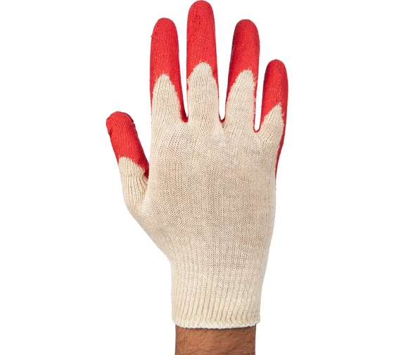 перчатки х\б 1облив 069087