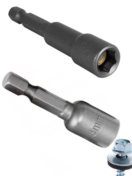 Бита с торц\гол 8мм магнит 1шт 888  6431538