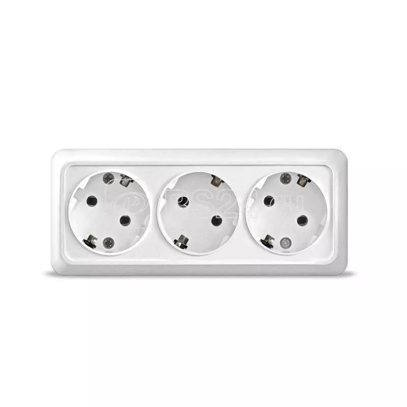 розетка 3 ОП б\заз перенос 10А Юниверсал 161406