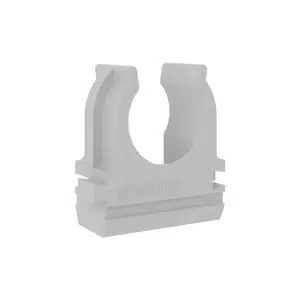 Держатель-клипса для электрических труб д16мм серая