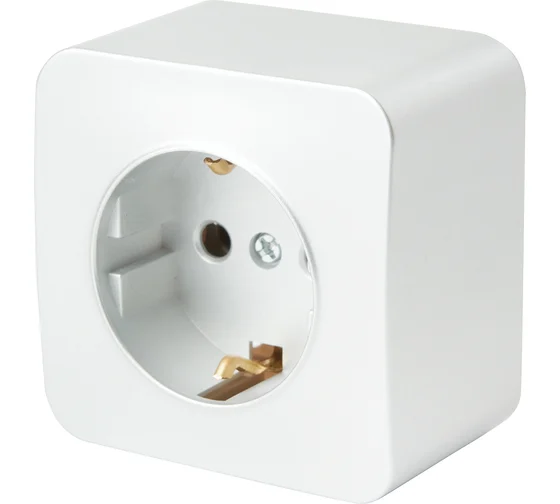 розетка 1 ОП с\заз бел 16А София 49302