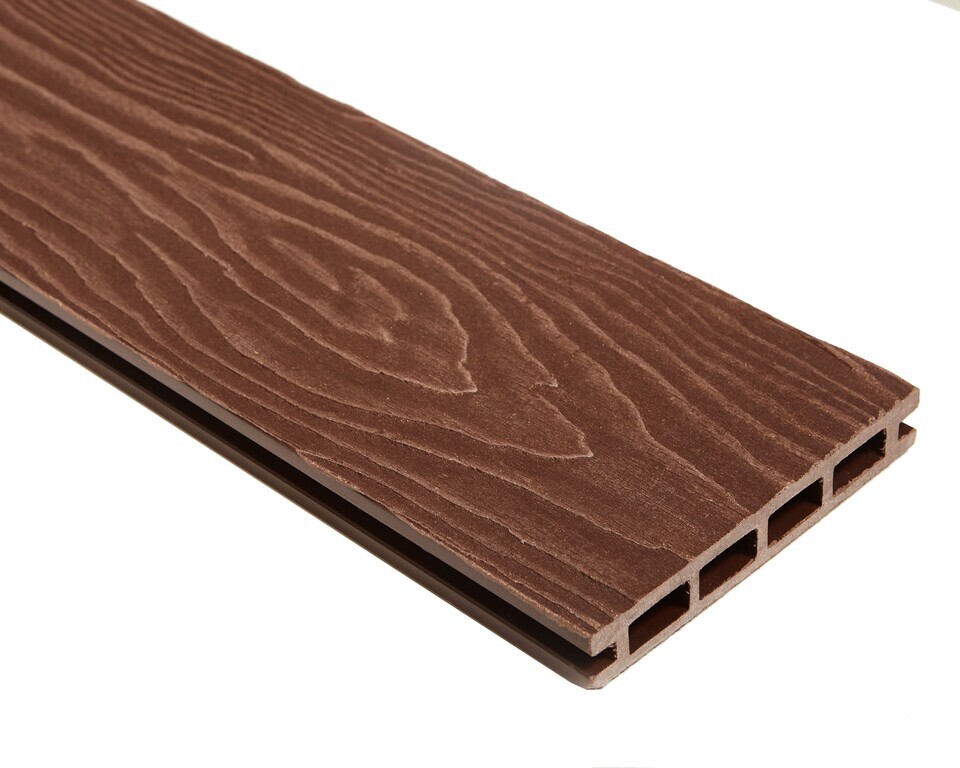 Доска террасная 145*22*3000 Шоколад Qiji Premium 