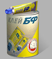 Клей универсальный БФ-19 45мл Новбытхим 