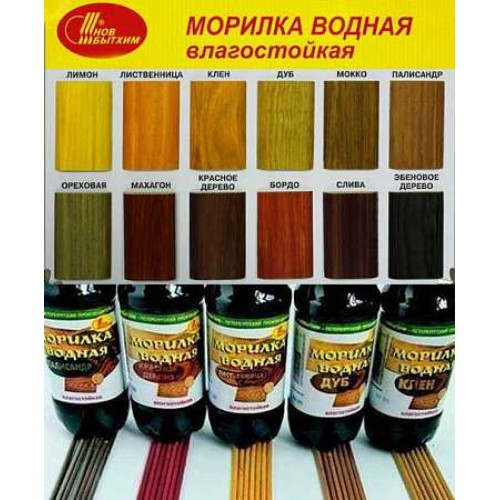 Морилка водная Махагон 0.5л Новбытхим 