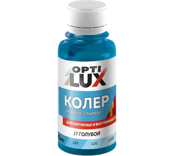 Колеровочная паста №17 Голубая 100мл Оптилюкс