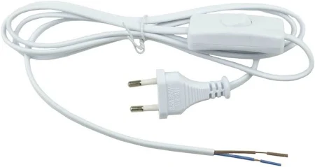 шнур д\бра 1.7м с выкл б\розетки бел ЮниверсалА106