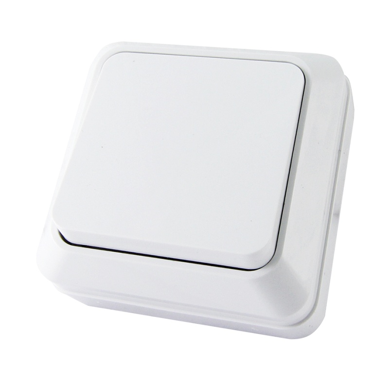 Выключатель 1-клавша Ладога 10А белый 1801-0001