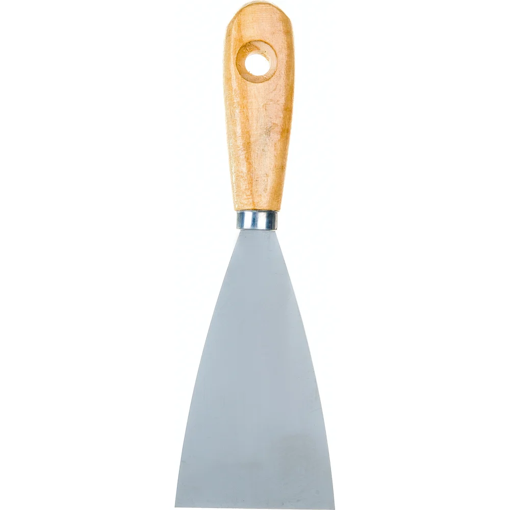 шпатель маляр 60мм нерж сталь\дер руч Бибер 35104