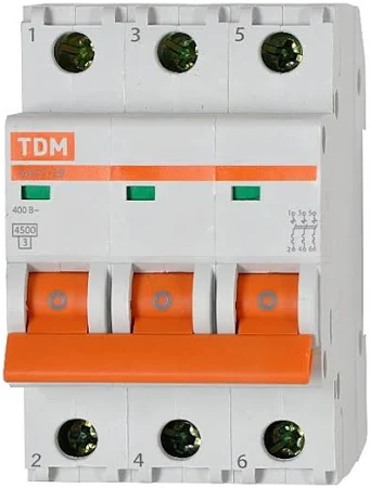 автомат-выключ ВА 47-29 20А 3полюс ТДМ 092292