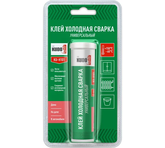 клей ун эпоксид Кудо KU-H101 холод свар 60г универ клей ун эпоксид Кудо KU-H101 холод свар 60г универ