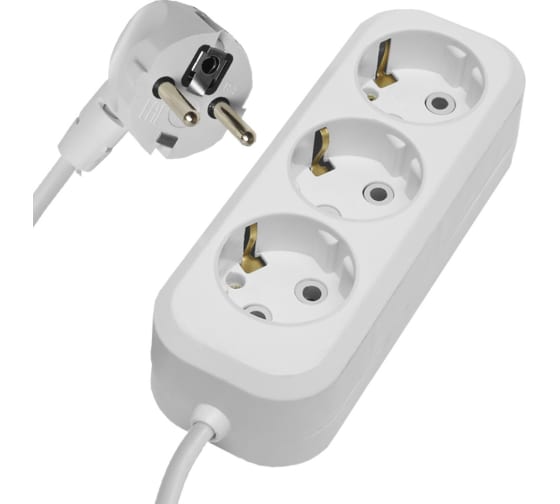 Удлинитель 3метра 3гнезда с заземлением STEKKER Home 39214