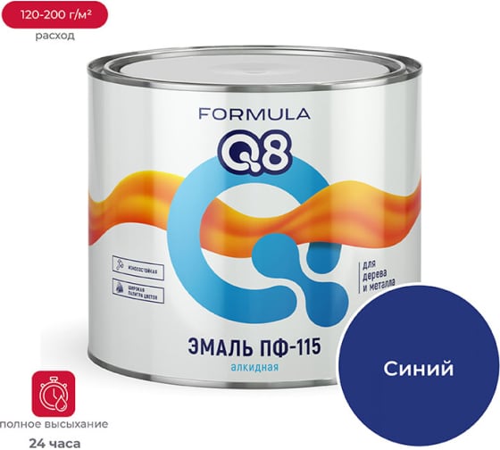 Эмаль ПФ115 1.9 Formula Q8 Голубая 