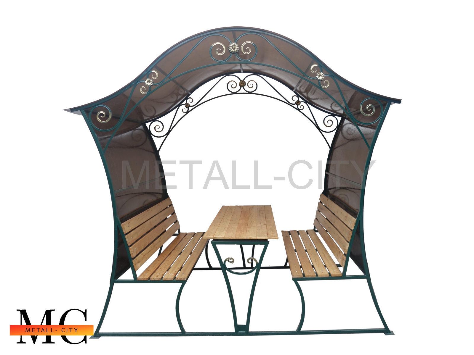 БЕСЕДКА №1\2 без поликарбоната 2,5*2,5*2м 