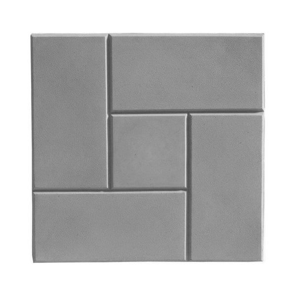 Плитка тротуарная  300*300*50 усиленная серая 5 кирпичей Калифорния