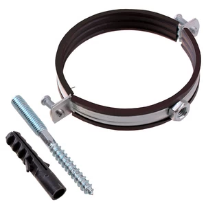 Хомут сантехнический 4"(110-115мм) шпилька 1шт М10\1.5*20