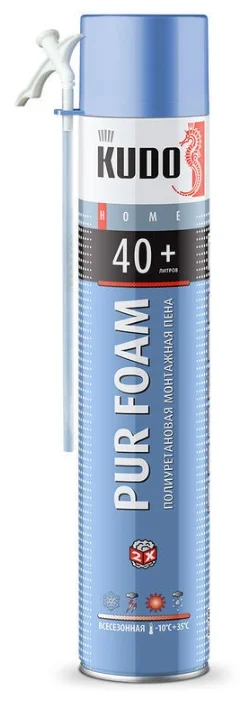Пена монтажная HOME40+ 1л Kudo бытовая всесезонная