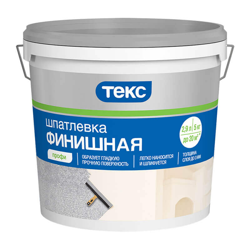 Шпатлевка латексная финишная профи Текс 5.0кг 