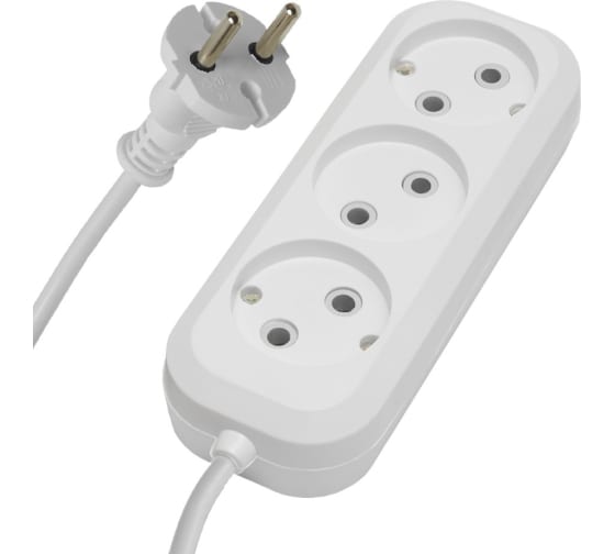 Удлинитель 7метров 3 гнезда без заземления STEKKER 39212 