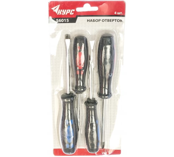 Набор отверток Стандарт (4шт) Курс 56015 