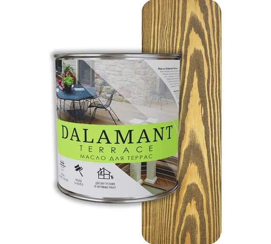Масло для террас Dalamant Terrace 2.0 Орех 