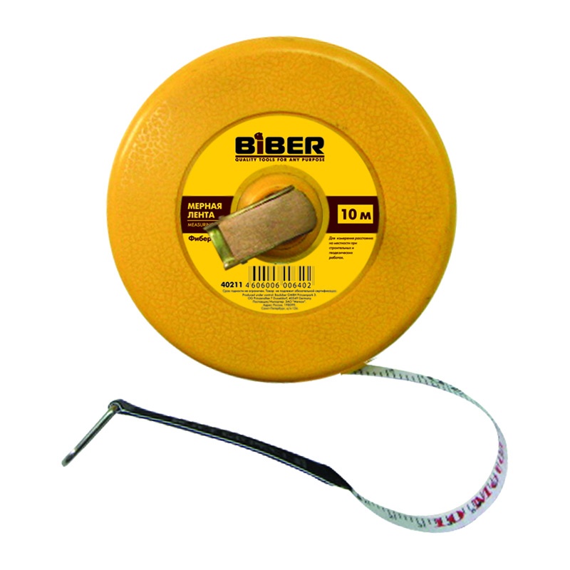 Рулетка-лента 30м*10мм Бибер 40213 