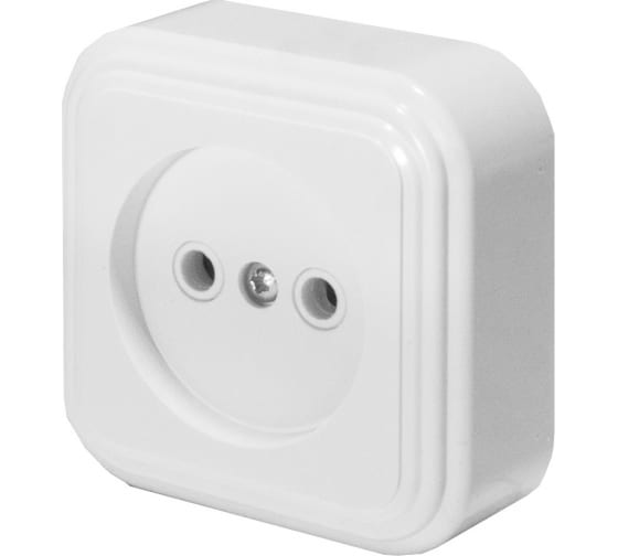 Розетка 1 ОП без заземления РА16-20-20 STEKKER 39687