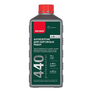 Неомид 440 антисептик для внутренних и наружных работ концентрат 1л