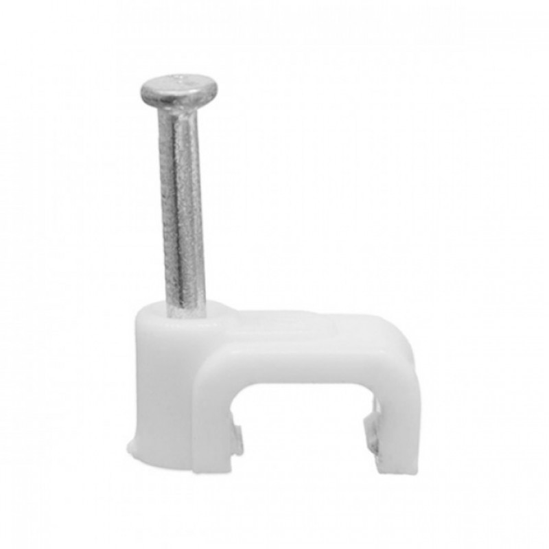 Скоба электроустановочная Б-10 плоская (40шт) 39017