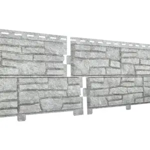 Фасадная панель Стоун-Хаус Сланец Светло-Серый 2000*225мм