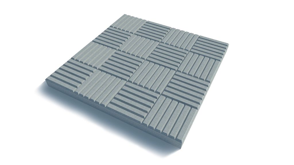 Плитка тротуарная 300*300 серая Паркет 