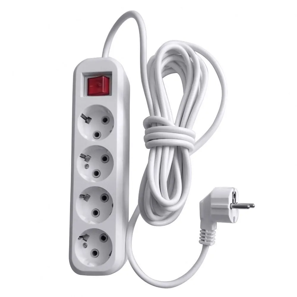 Удлинитель 7 метров 4 гнезда с заземлением STEKKER Home 39526