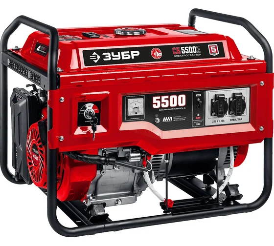 генератор бенз эл\старт 5500Вт Зубр СБ-5500Е