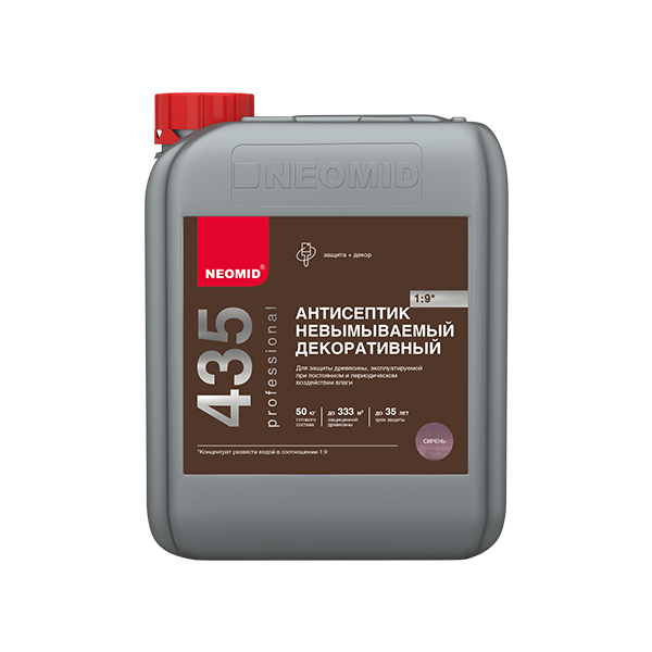 Неомид 435 декоративный антисептик невымываемый 1кг Орех