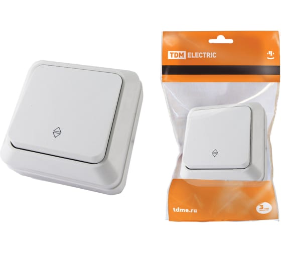 Переключатель 1-клавишный Ладога 1 ОП 1801-0005 