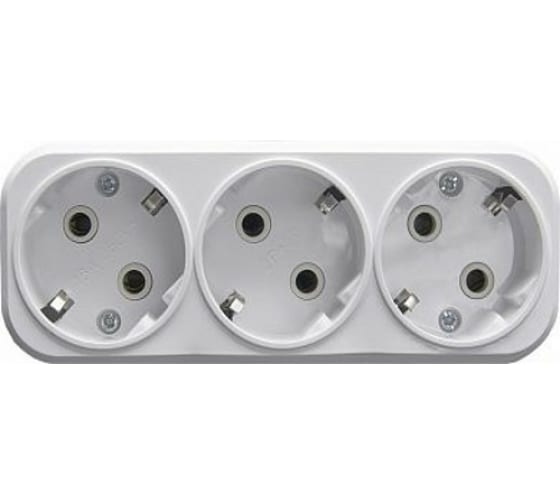 Розетка-разветвитель 3гнезда 16А с\з STEKKER 39024 