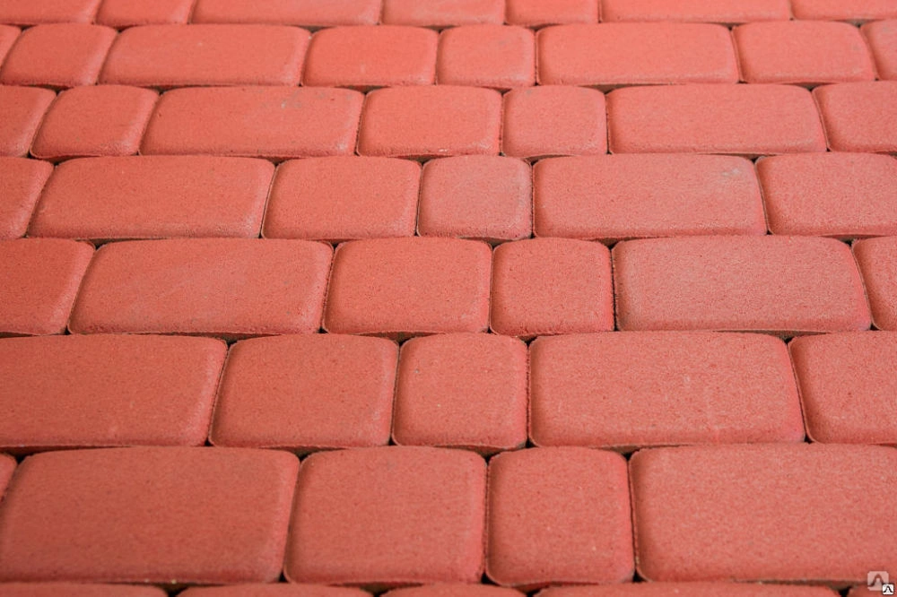 Плитка тротуарная 1000*1000 красная Старый город 1м2\66шт