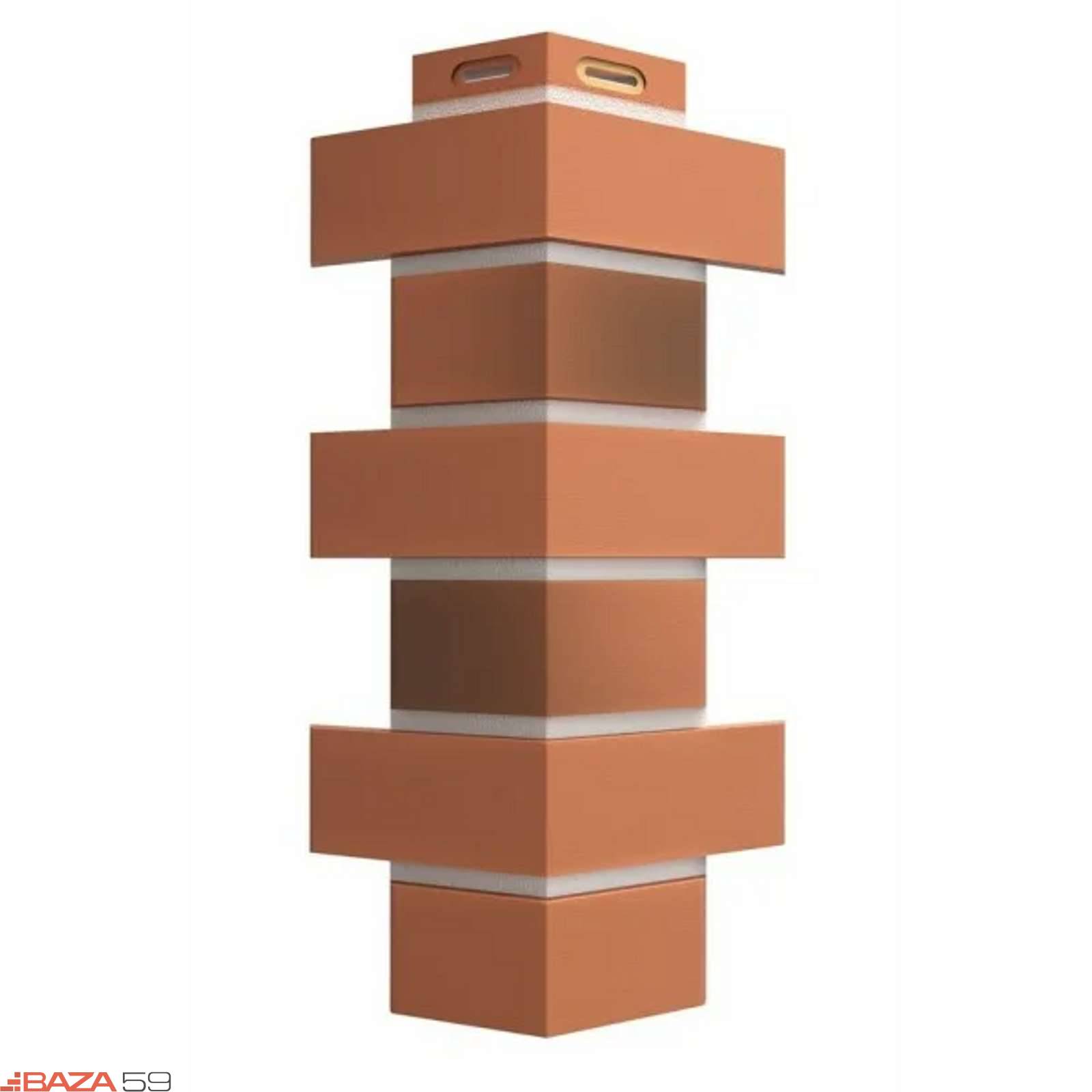 Угол наружный 420*112мм Docke Flemish Красный жженый