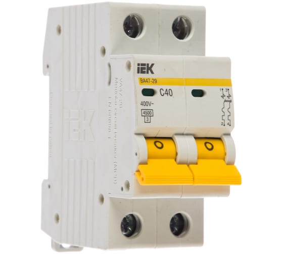 Автомат-выключатель ИЭК40А 2 полюса 9533400 