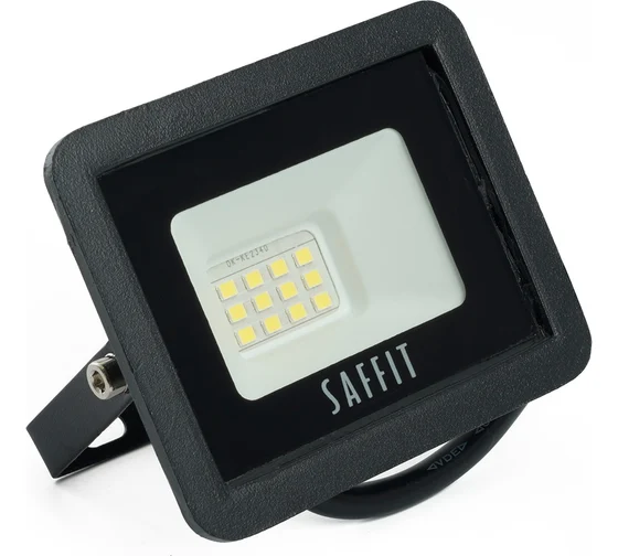прожектор светодиод SAFFIT SFL90-10 10Вт чер 55067