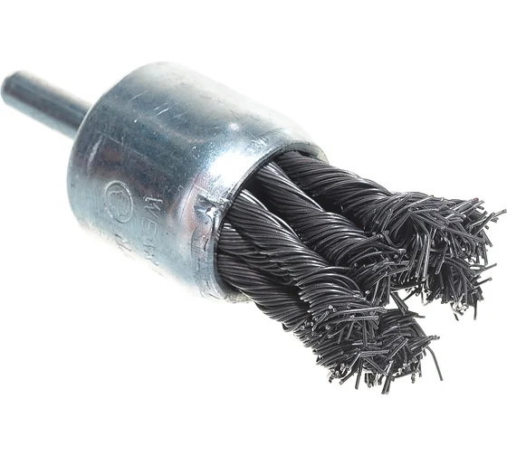 Щетка-крацовка 30мм для дрели чашка-шпилька Matrix 74466