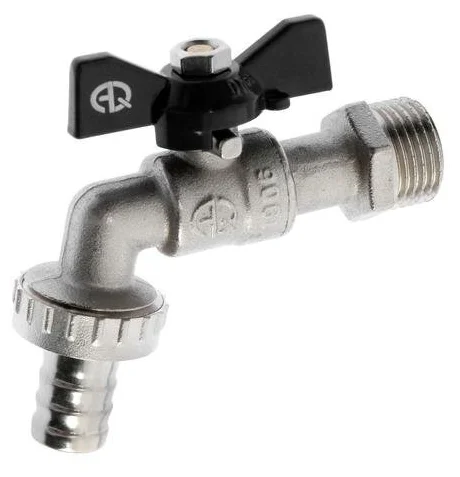 Кран шаровый 1\2 водоразборный бабочка Aqualink 01489 