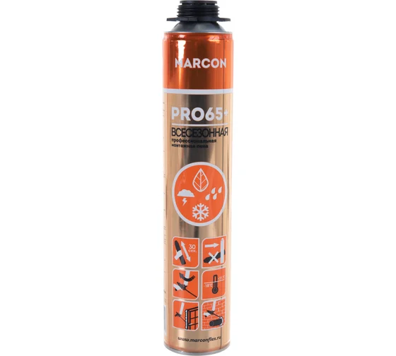 пена монт Marcon Pro65 750мл проф всесезон