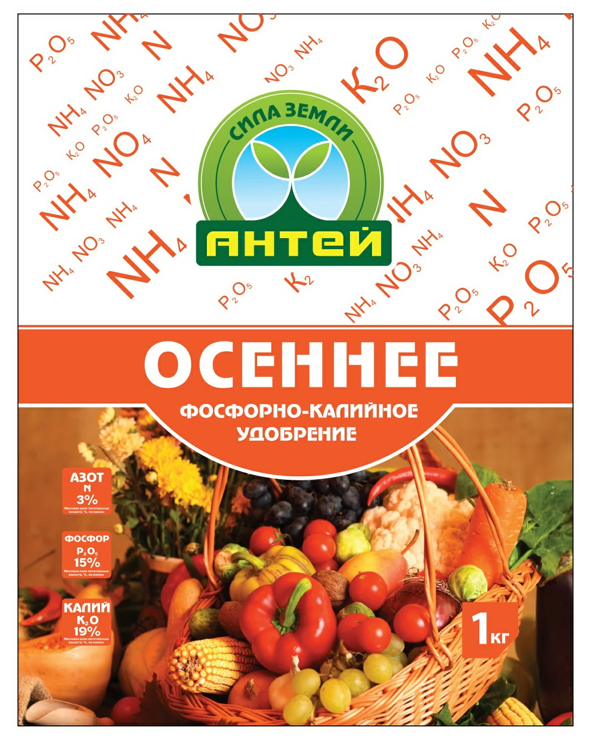 Удобрение Осень 1кг фосф-калий 2333335