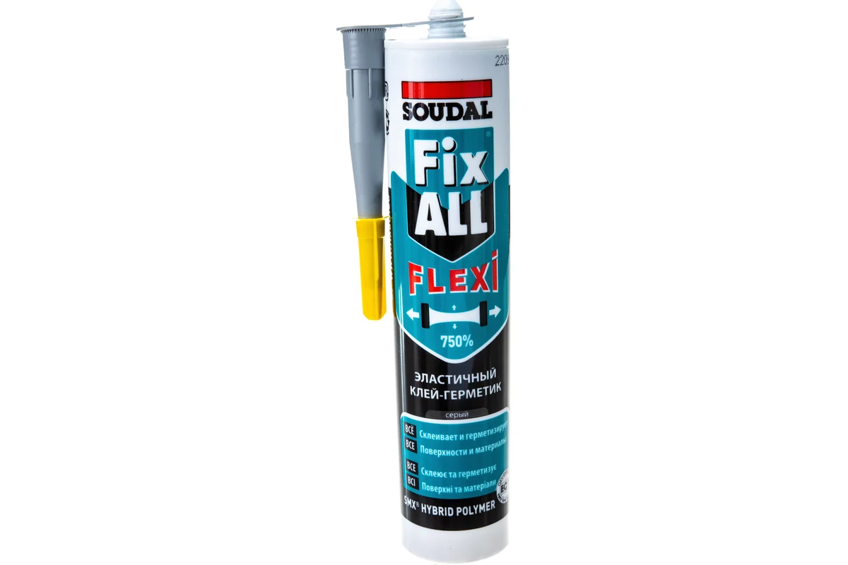 клей монт SOUDAL Fix ALL Флекси 290мл серый (565) клей монт SOUDAL Fix ALL Флекси 290мл серый (565)