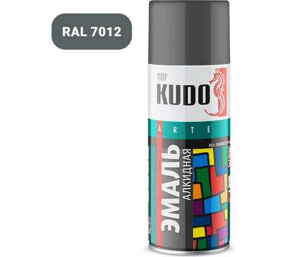 эмаль аэроз КУДО 520мл Темно-Серая