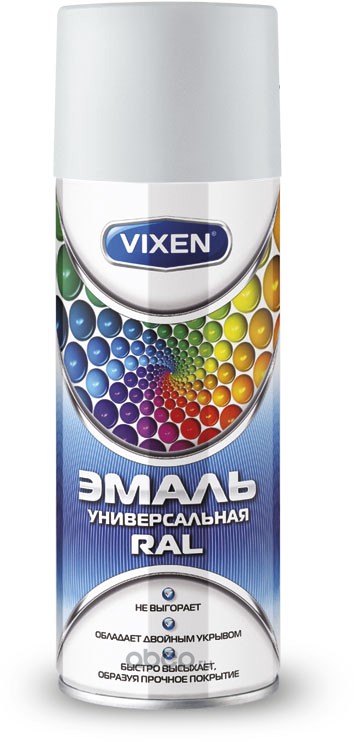 Эмаль аэрозоль Vixen 520мл Белая матовая