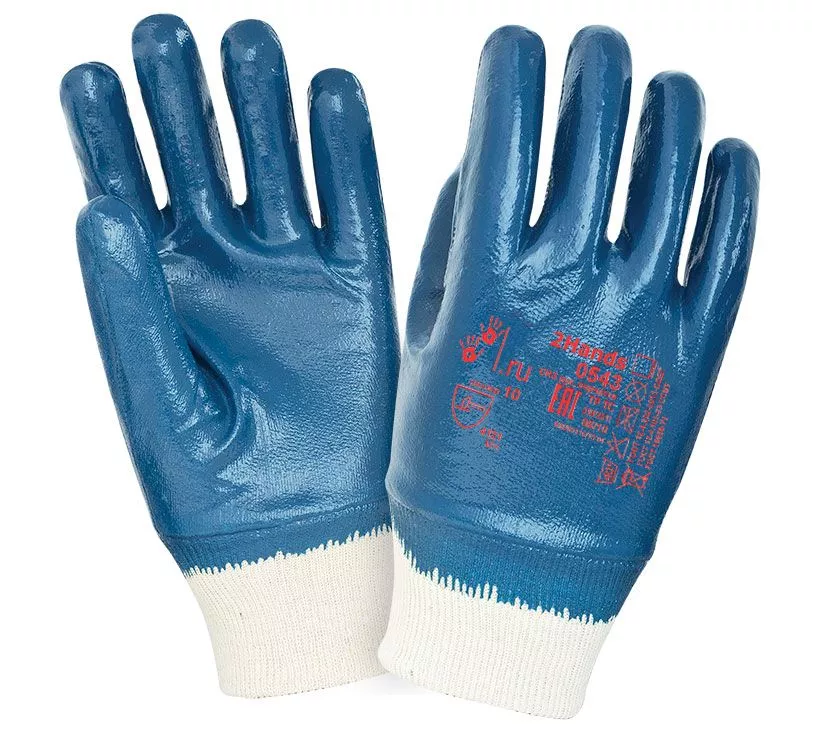 перчатки нитрит с\тяж\покр 0543 Креост