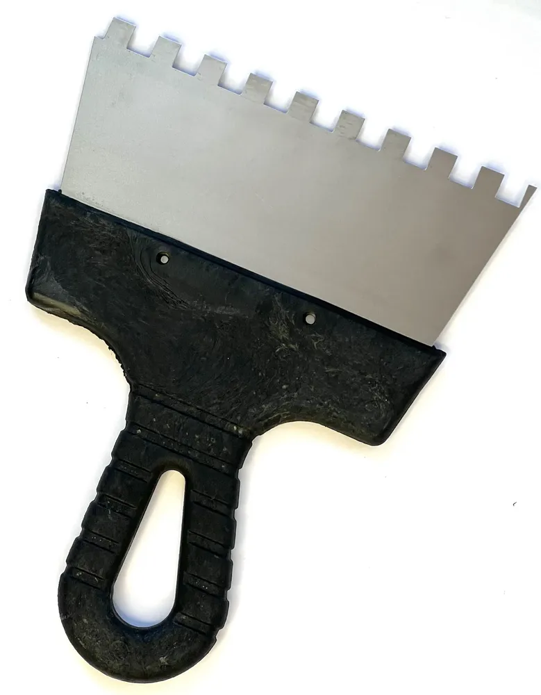 шпатель фасад 8*150мм нерж\зуб Бибер 35212