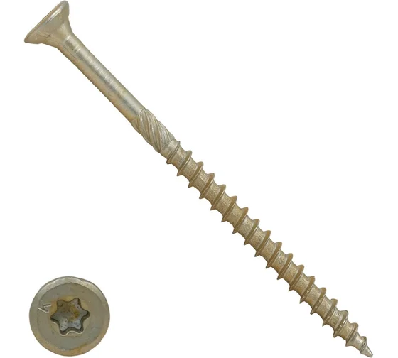 саморез констр самозен Torx 5*70 желт 100шт