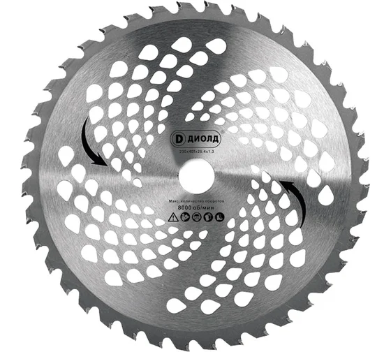 нож д\бенз\эл\трим 230*25.4*1.3 40зуб Диолд